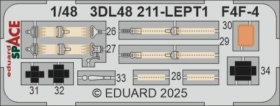 Eduard 3DL48211 F4F-4 SPACE Academy 1/48 – imagen 4