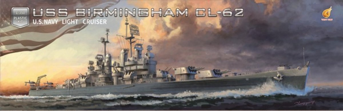 Very Fire VF350921DX US Navy Light Cruiser USS Birmingham CL-62 DX (Deluxe edition) 1/350