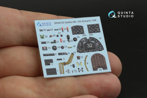 Quinta Studio QD48120 Spitfire Mk.VIII 3D-Printed &amp;amp; coloured Interior on decal paper (Eduard) 1/48 – immagine 6