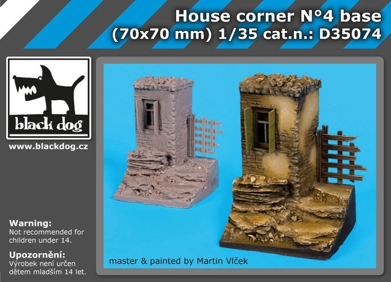 Black Dog D35074 Maison d&amp;#39;angle n°4 socle 1/35