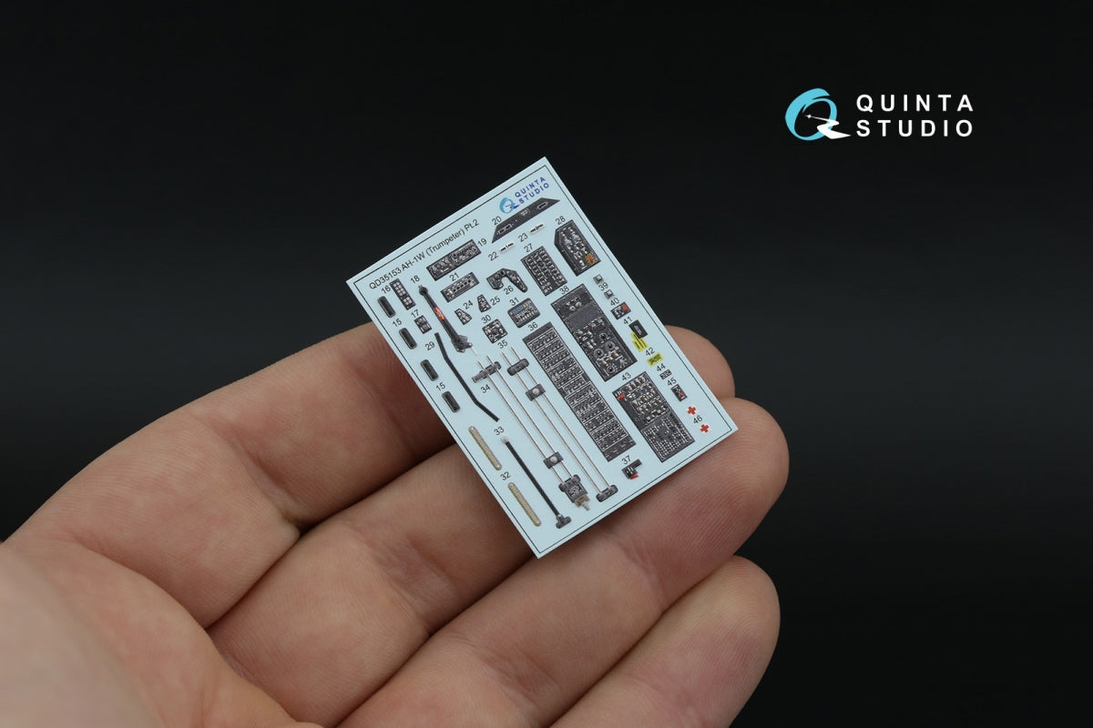 Quinta Studio QDS-35153 AH-1W 3D-Printed &amp;amp; colored Interior on decal paper (Trumpeter) (Small version) 1/35 – image 9