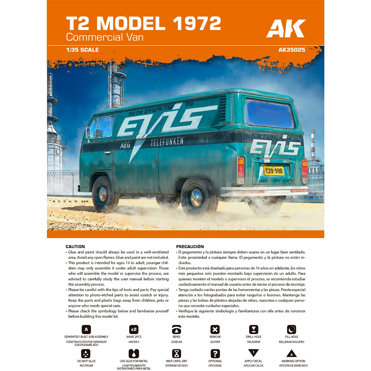 AK Interactive AK35025 T2 MODEL 1972 COMMERCIAL VAN 1/35 – Bild 8