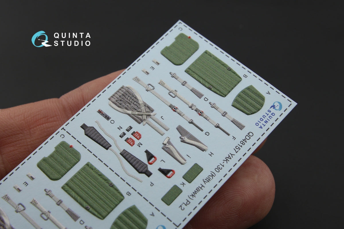 Quinta Studio QD48157 Yak-130 3D-Printed coloured Interior on decal paper (for KittyHawk kit) 1/48 – zdjęcie 5