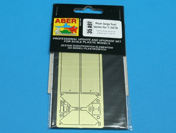 Aber 35A097 Rear large fuel tanks for T-34/76 1/35 – zdjęcie 3