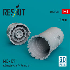 RESKIT RSU48-0433 MiG-17F exhaust nozzle for Ammo kit (3D Printed) 1/48 – image 2