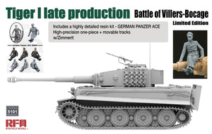Rye Field Model 5101 Tiger I, édition limitée Bataille de Villers-Bocage, fin de production, échelle 1/35