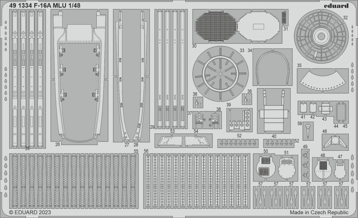 Eduard BIG49367 F-16A MLU KINETIC MODEL 1/48 – immagine 3