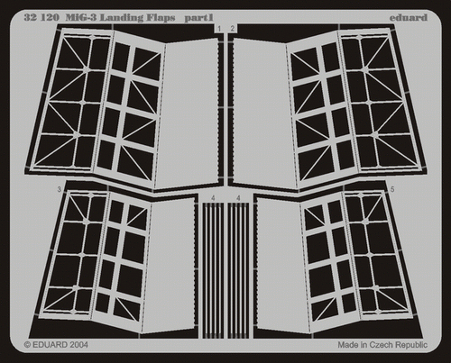 Eduard 32120 MiG-3 landing flaps 1/32 TRUMPETER – immagine 2