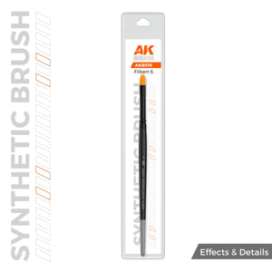 AK Interactive AKB016 AK SYNTHETIC BRUSH – FILBERT 6 – zdjęcie 2