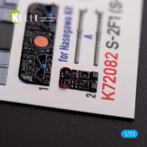 KELIK K72082 S-2A Tracker interior 3D decals for Hasegawa kit 1/72 – immagine 4