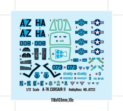 Hobby Boss 87212 A-7K CORSAIR II 1/72 – immagine 2