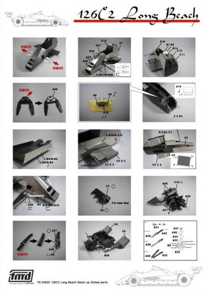 KA Models FE-20002 Ferrari 126C2 Long Beach Super Detail-Up parts set for Fujimi 1/20 – Bild 6