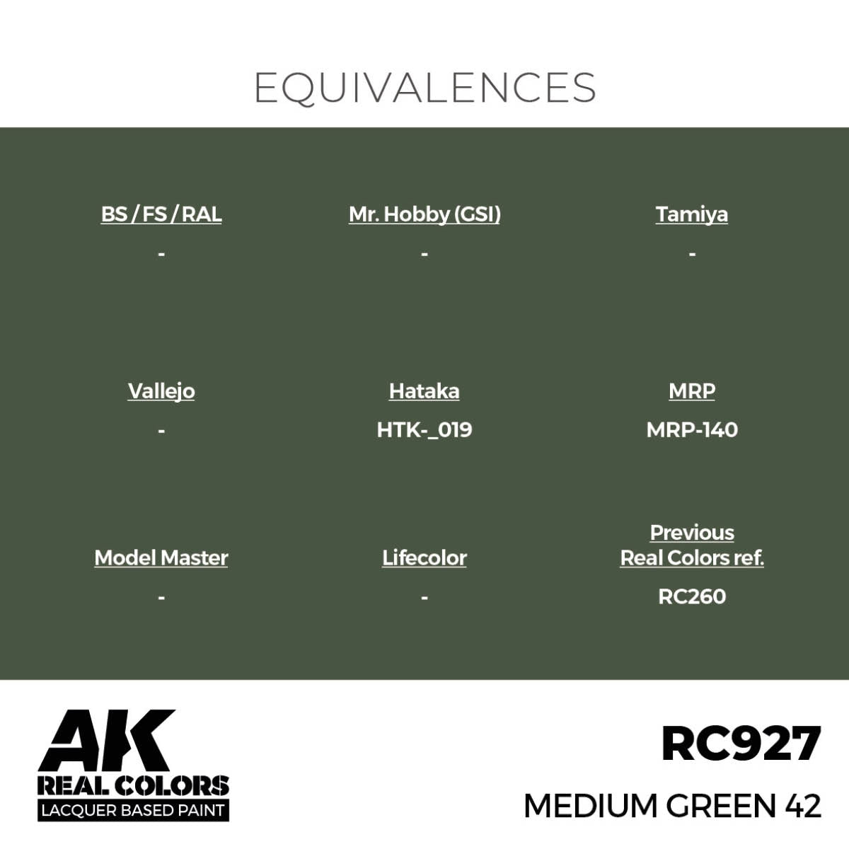 AK Interactive RC927 Medium Green 42 17 ml – zdjęcie 2