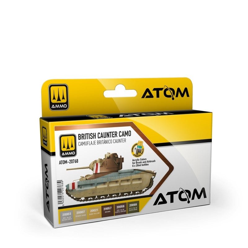 AMMO by Mig Jimenez 20768 ATOM Caunter British Camo Set
