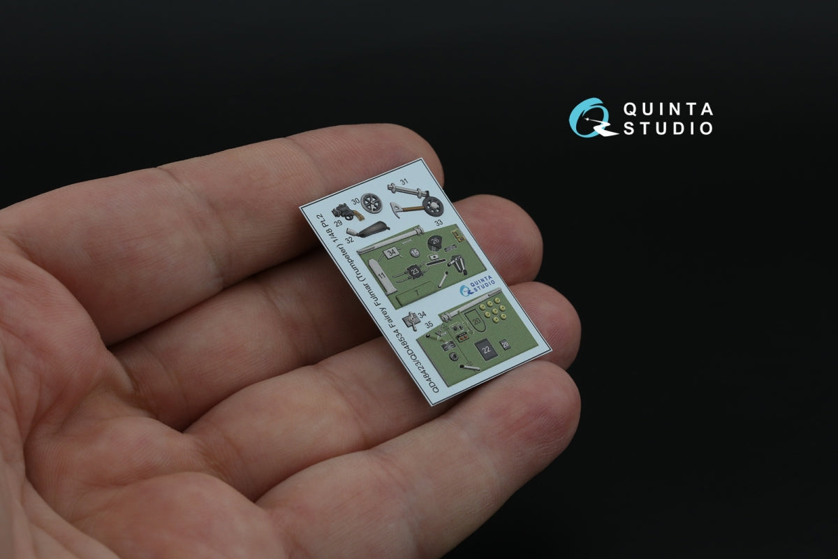 Quinta Studio QD48534 Fairey Fulmar Mk.II 3D-Printed &amp;amp; coloured Interior on decal paper (Trumpeter) 1/48 – immagine 7