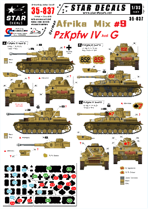 Star Decals 35-837 German Afrika Mix #9 1/35