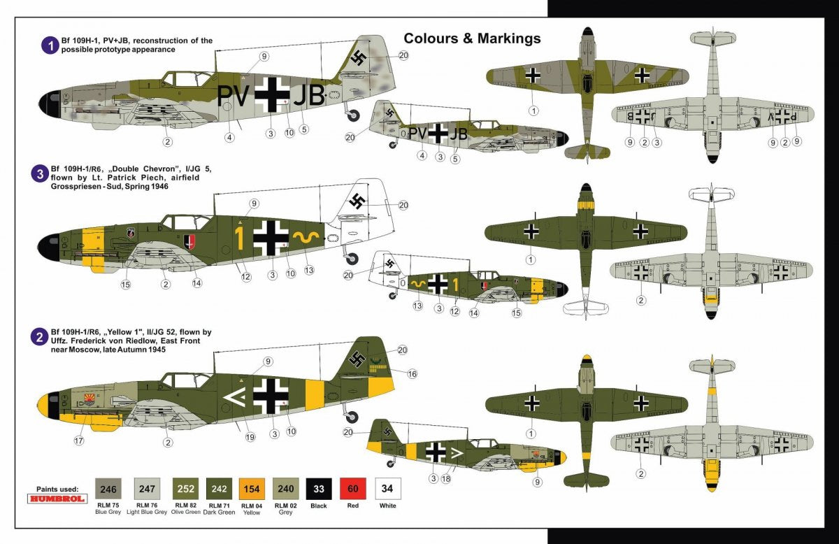 Modèle AZ AZ7542 MESSERSCHMITT BF 109H-1/R6 (1/72) – image 2