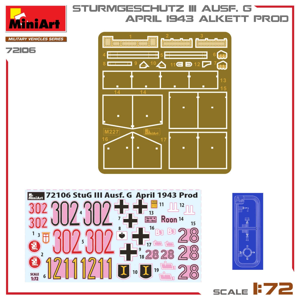 MiniArt 72106 STURMGESCHUTZ III AUSF. G, APRIL 1943 ALKETT PROD. 1/72 – Bild 11