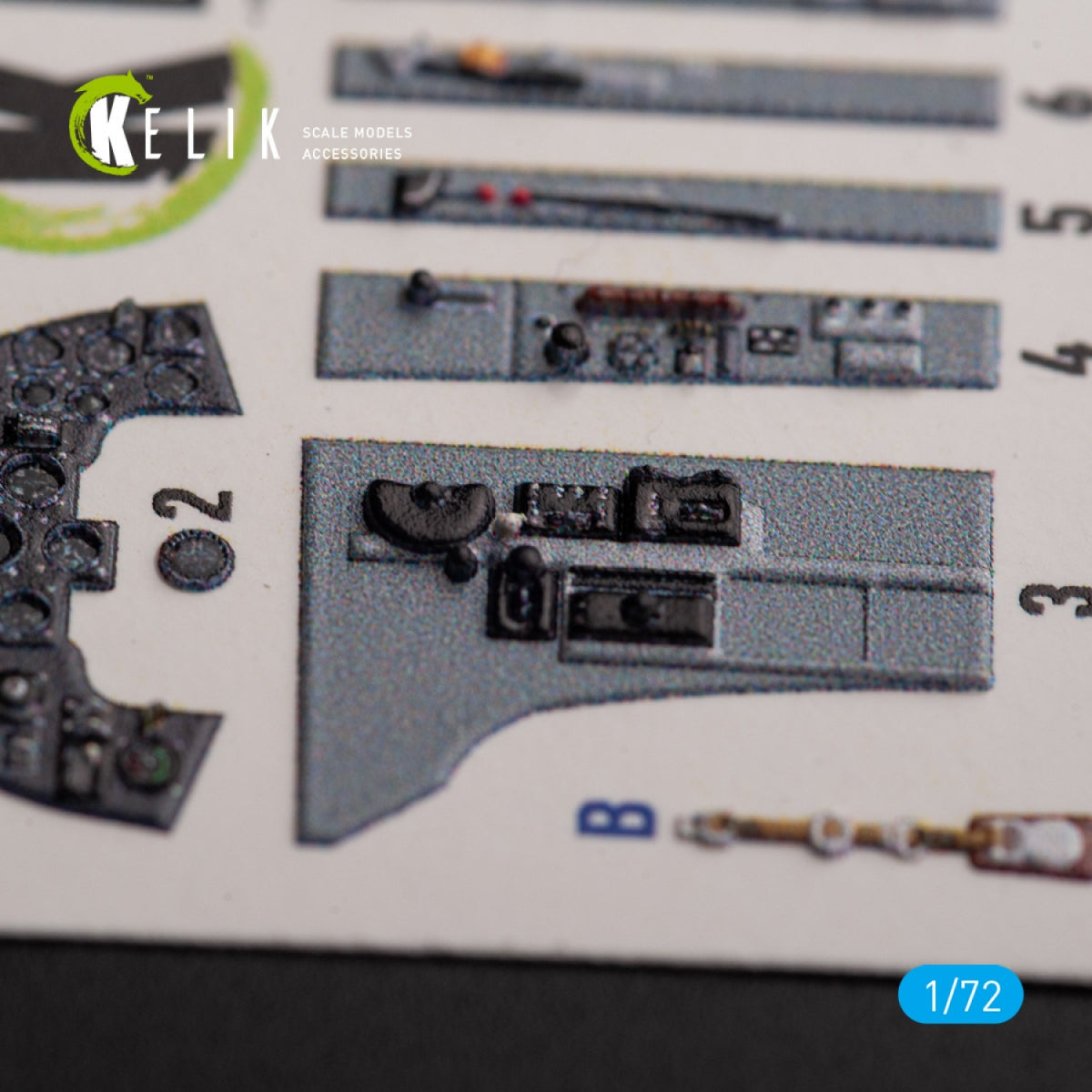 KELIK K72153 Hawker Sea Fury FB.11 - interior 3D decals for Trumpeter kit 1/72 – image 3