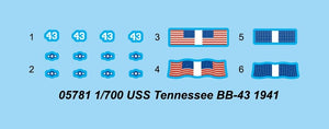 Trumpeter 05781 USS Tennessee BB-43 1941 1/700 – immagine 5
