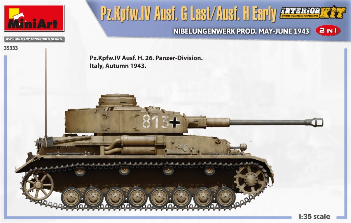 MiniArt 35333 Pz.Kpfw.IV Ausf. G Last/Ausf. H Early. NIBELUNGENWERK PROD. MAY-JUNE 1943. 2 IN 1 INTERIOR KIT 1/35 – Bild 15