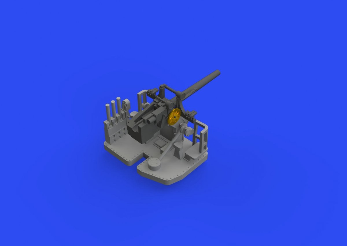 Eduard 653008 5&amp;quot;/25 caliber gun Mk.10 PRINT 1/350 – zdjęcie 2
