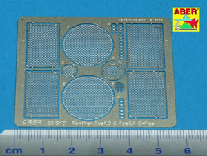 Aber 35G10 Grilles for german tank PzKpfw V Ausf.A/D Panther (Sd.Kfz.181) 1/35 – imagen 2