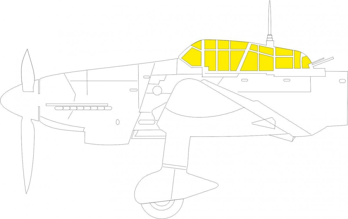Maquette Eduard EX785 Ju 87D TFace pour HOBBY 2000, HASEGAWA 1/48
