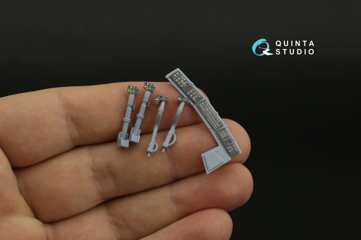 Quinta Studio QD35090 AH-64A 3D-Printed &amp;amp; colored Interior on decal paper (Academy) 1/35 – image 5
