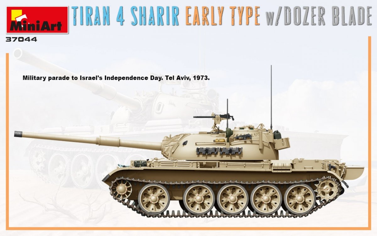 MiniArt 37044 TIRAN 4 SHARIR EARLY TYPE w/DOZER BLADE 1/35 – immagine 7