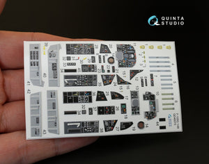 Quinta Studio QD48073 F-105G 3D-Printed &amp;amp; coloured Interior on decal paper (for HobbyBoss kit) 1/48 – immagine 2