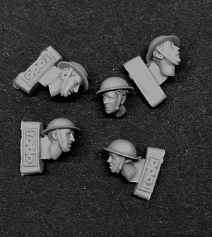 RADO Miniatures RDM35H05 Têtes portant un casque Brodie britannique 1/35 – image 2