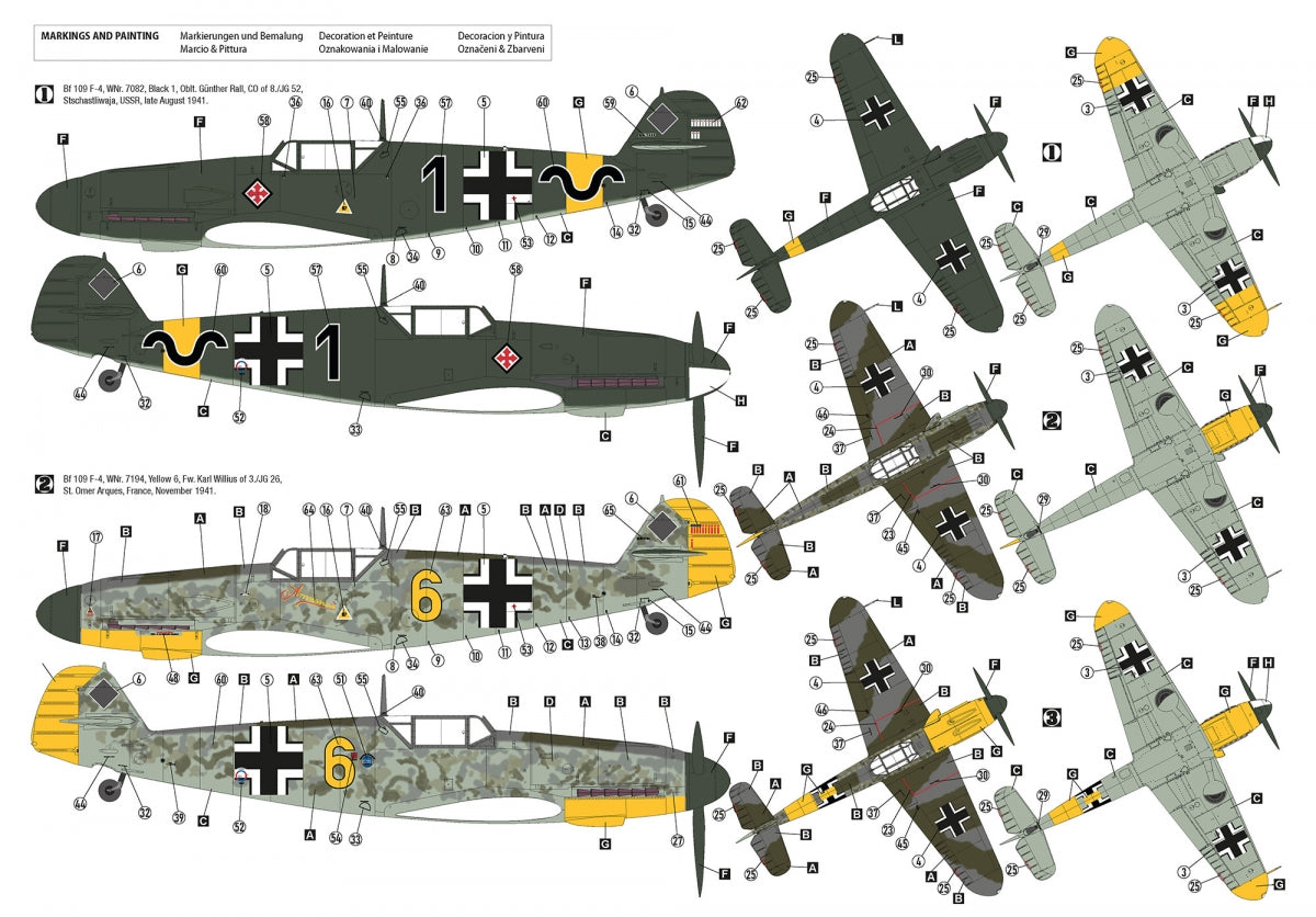 Hobby 2000 32014 Bf 109 F-4 Early (HASEGAWA + CARTOGRAF + MASKI + METAL PARTS) 1/32 – zdjęcie 2