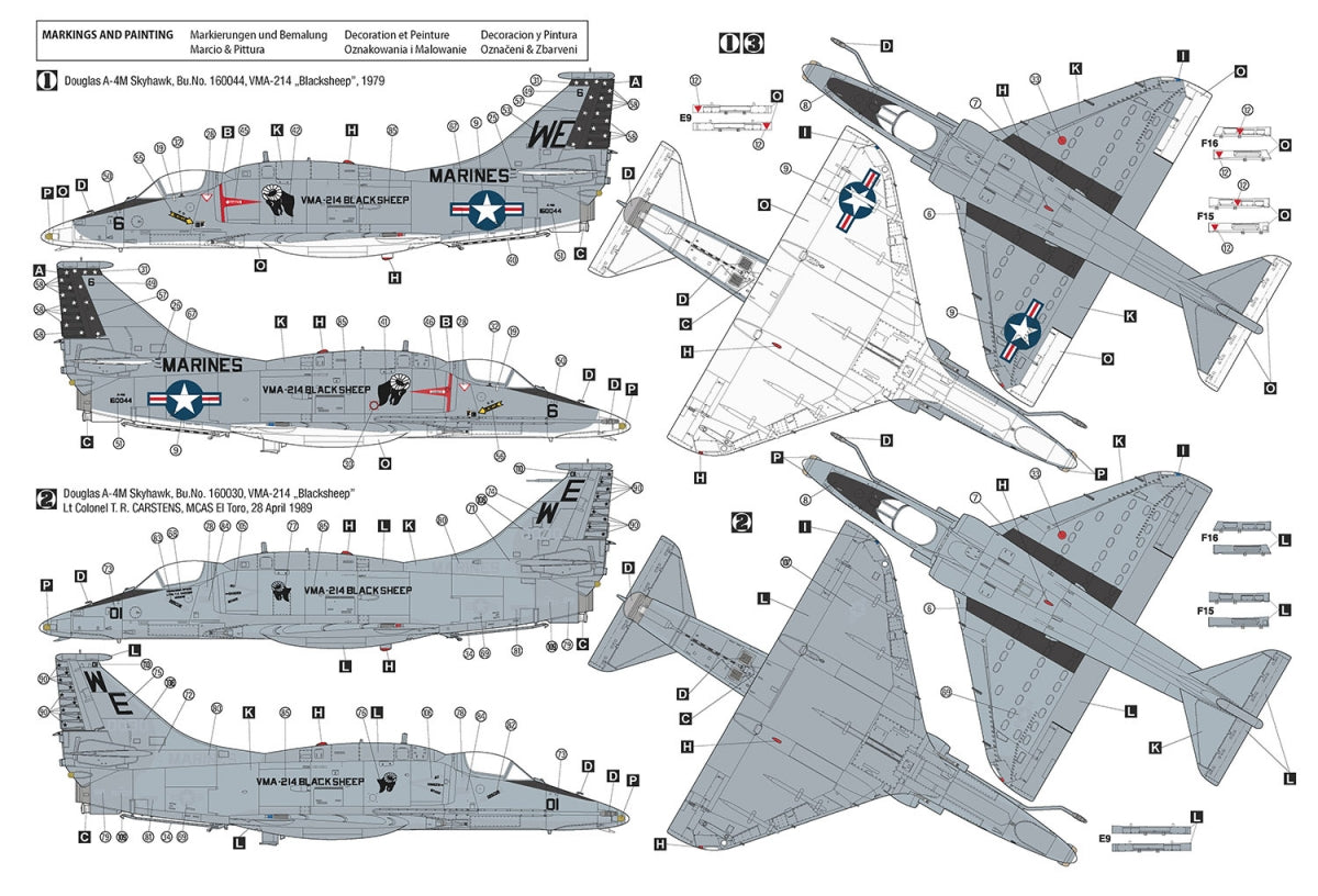Hobby 2000 48036 Douglas A-4M Skyhawk ( HASEGAWA + CARTOGRAF + MASKI ) 1/48 – Bild 3
