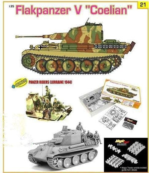 Cyber Hobby 9121 FLAKPANZER V COELIAN + PANZER RAIDERS 1/35 – zdjęcie 2