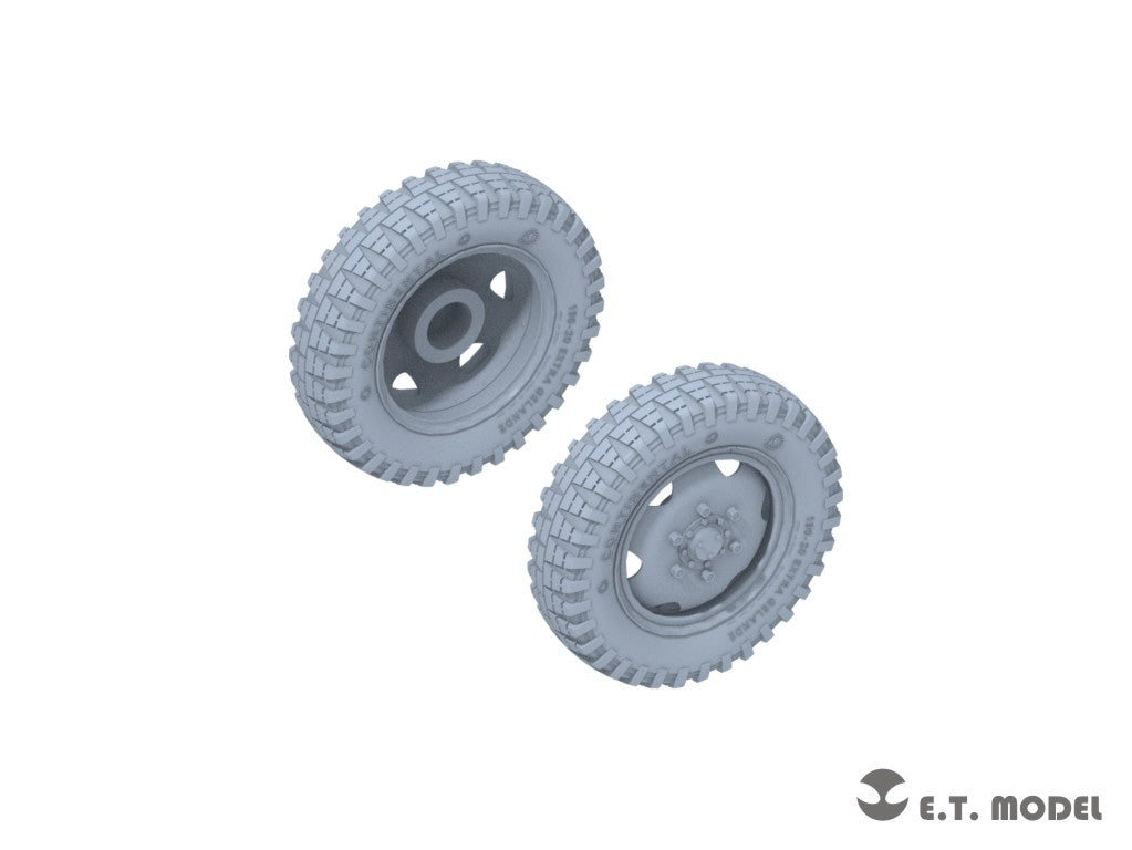 E.T. Model P35-137 WWII German Steyr Type1500A/1500A-1 Sagged wheels For TAMIYA Kit 1/35 – immagine 3