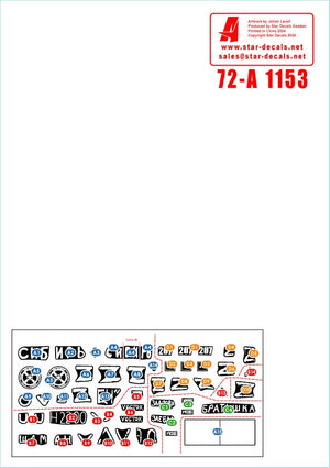 Star Decals 72-A1153 War in Ukraine # 14. The Wagner Group Coup in 2023. T-80BV and BTR-82A 1/72 – zdjęcie 3