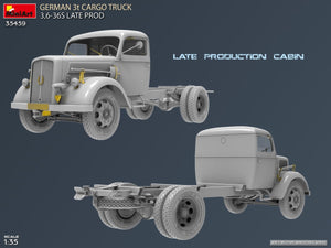 MiniArt 35459 German 3t Cargo Truck 3.5-36s Late Production 1/35 – image 8