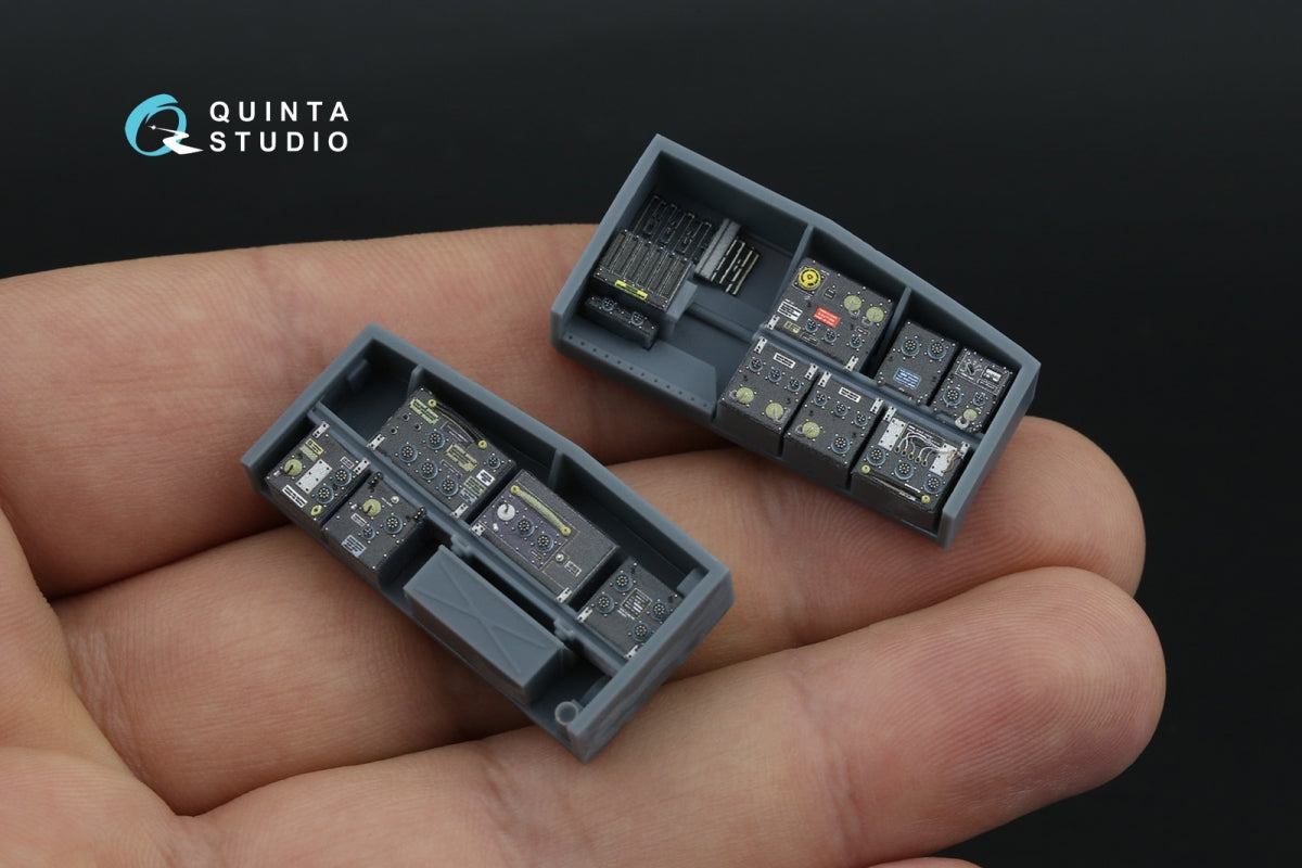 Quinta Studio QD+35144 AH-64A forward avionics bays 3D-Printed &amp;amp; coloured Interior on decal paper (Trumpeter) (with 3D-printed resin parts) 1/35 – Bild 12