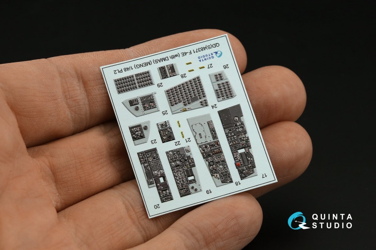 Quinta Studio QD+48371 F-4E with DMAS 3D-Printed &amp;amp; coloured Interior on decal paper (Meng) (with 3D-printed resin parts) 1/48 – Bild 7