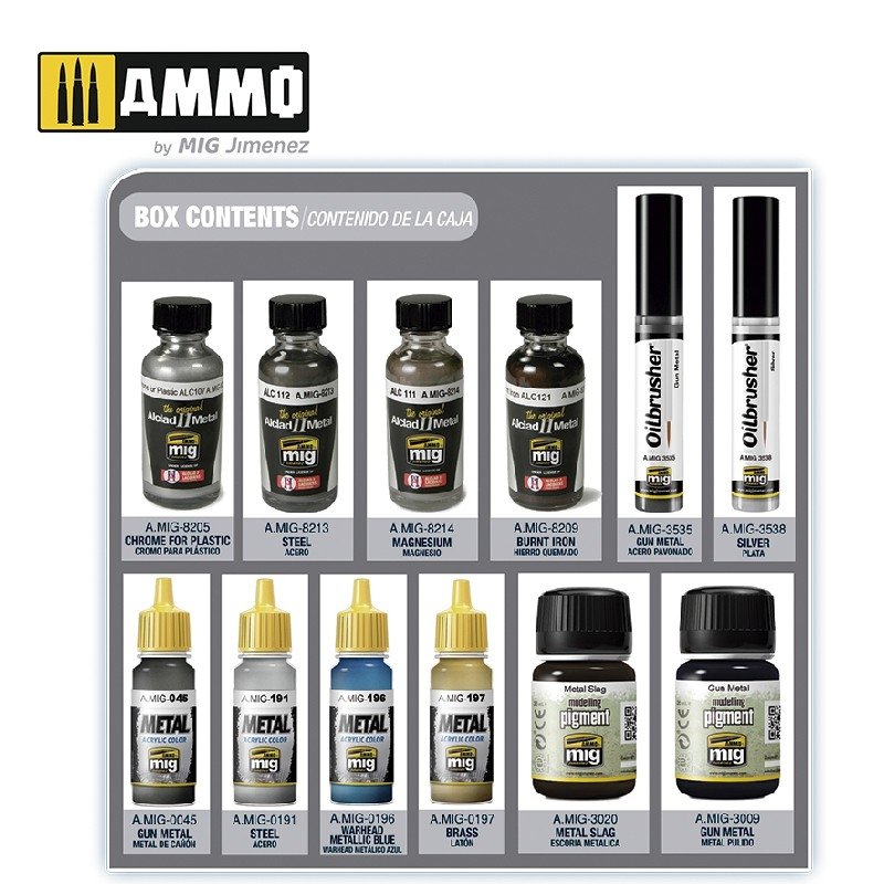 AMMO of Mig Jimenez 7809 SUPER PACK METALLICS – image 2