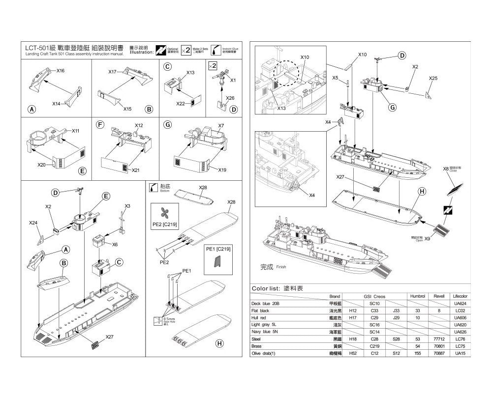 AFV Club SE735S02 ROC LCT Mk.6 et véhicule de débarquement, ensemble 1/350 – image 2