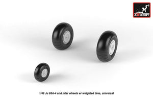 Armory Models AW48202 Junkers Ju 88 late wheels w/ weighted tires 1/48 – immagine 5