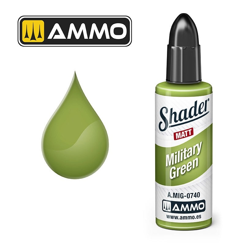 Munitions de Mig Jimenez A.MIG 0740 Military Green Shader Matt