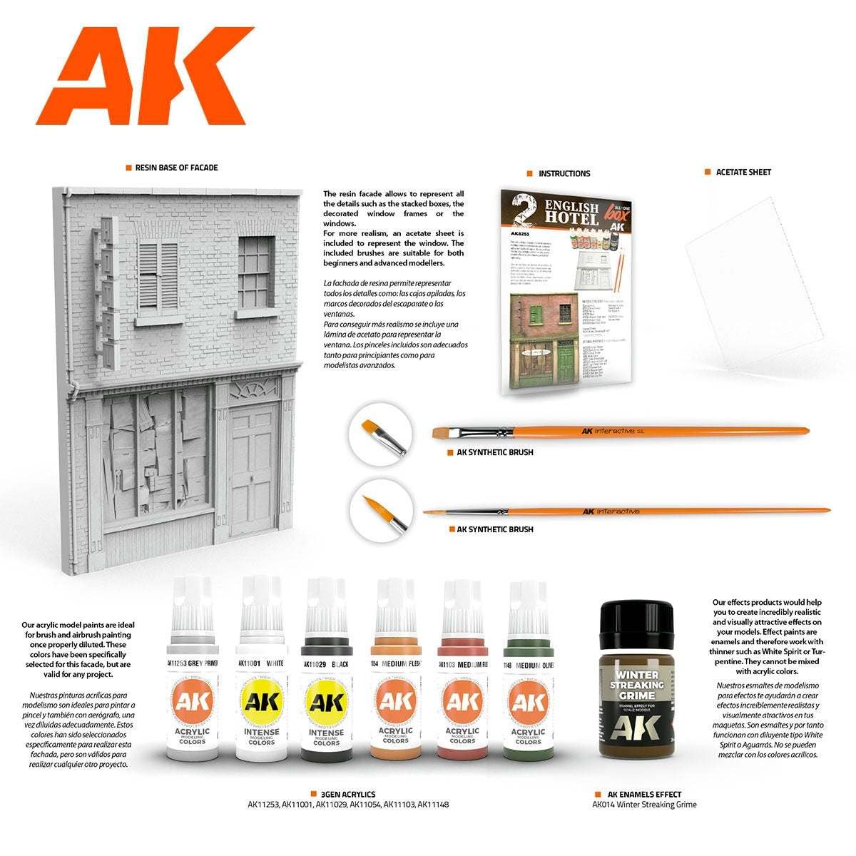 AK Interactive AK8253 ALL IN ONE SET -BOX 2 – ENGLISH HOTEL – zdjęcie 4