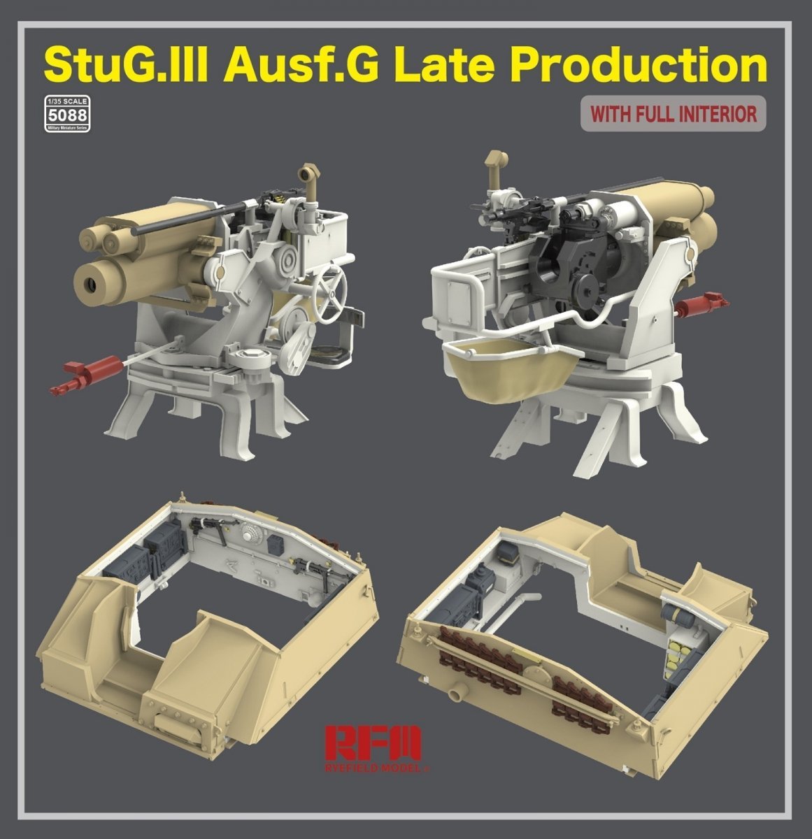 Rye Field Model 5088 StuG.III Ausf.G Late Production with full interior 1/35 – Bild 4