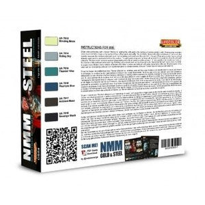 Lifecolor CS54 Acrylic paint set NMM Steel 6x22ml – Bild 2