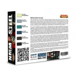Lifecolor CS54 Acrylic paint set NMM Steel 6x22ml – Bild 2