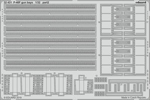Baies de canons Eduard 32431 P-40F 1/32 TRUMPETER – image 2
