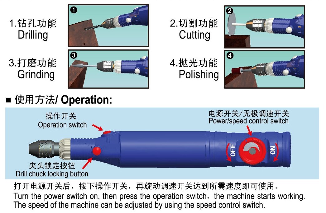 Trumpeter 09953 ELECTRIC GRINDER-DRILL – image 3